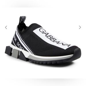 Dolce & Gabbana Sorrento Stretch Mesh Sneakers With Logo